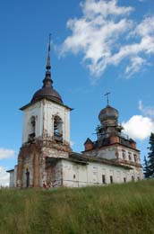 Петропавловская церковь на берегу Лекшмозера (1829 г.)