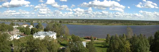 Река Онега с видовой площадки Соборной колокольни