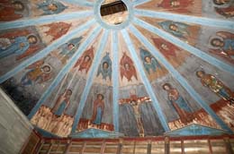 Никольская церковь в селе Бережная Дубрава. Потолок в виде "неба"