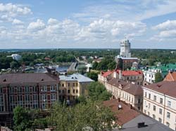 Вид с Часовой башни. Выборг.