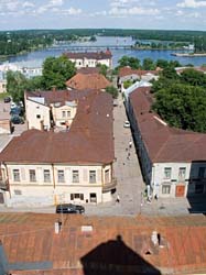 Вид с Часовой башни. Выборг.